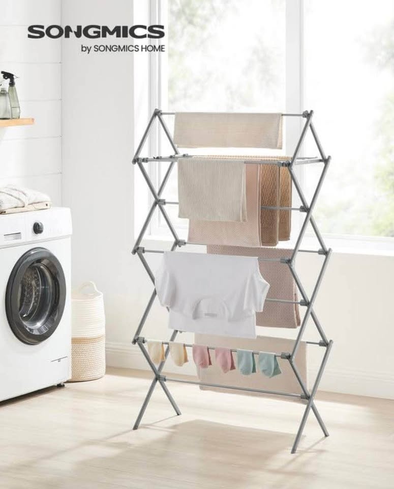 🔥 SONGMICS Foldable Clothes Drying Rack – Brand New in Box 🔥