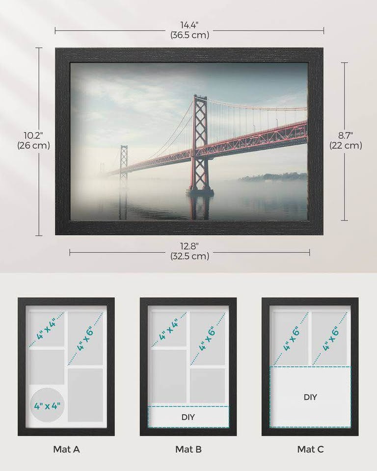SONGMICS Shadow Box Frame – 1 Pack | New in Box - photo 4