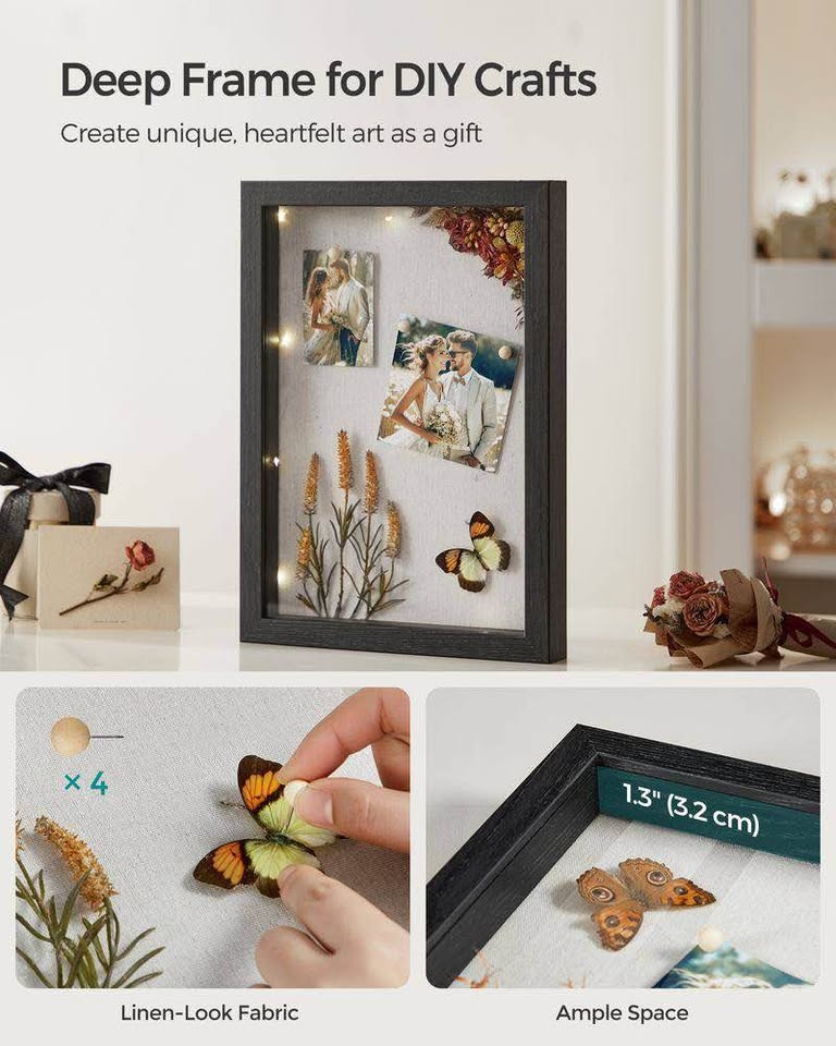 SONGMICS Shadow Box Frame – 1 Pack | New in Box - photo 5