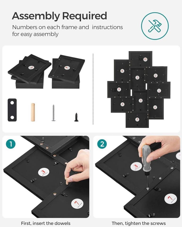 SONGMICS 4x6 Collage Picture Frames – 10 Pack | New in Box - photo 3