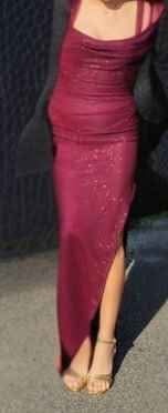 Burgundy Glitter Prom Dress – Elegant, Like New (Worn Once) - photo 5