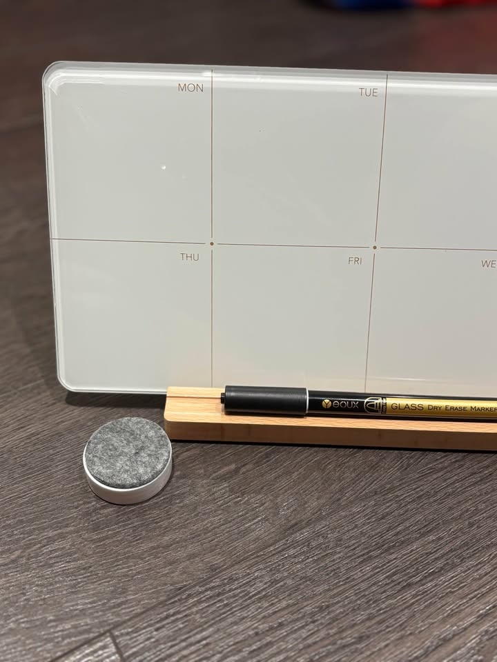 Glass Whiteboard for Desktop Weekly Planner - photo 4