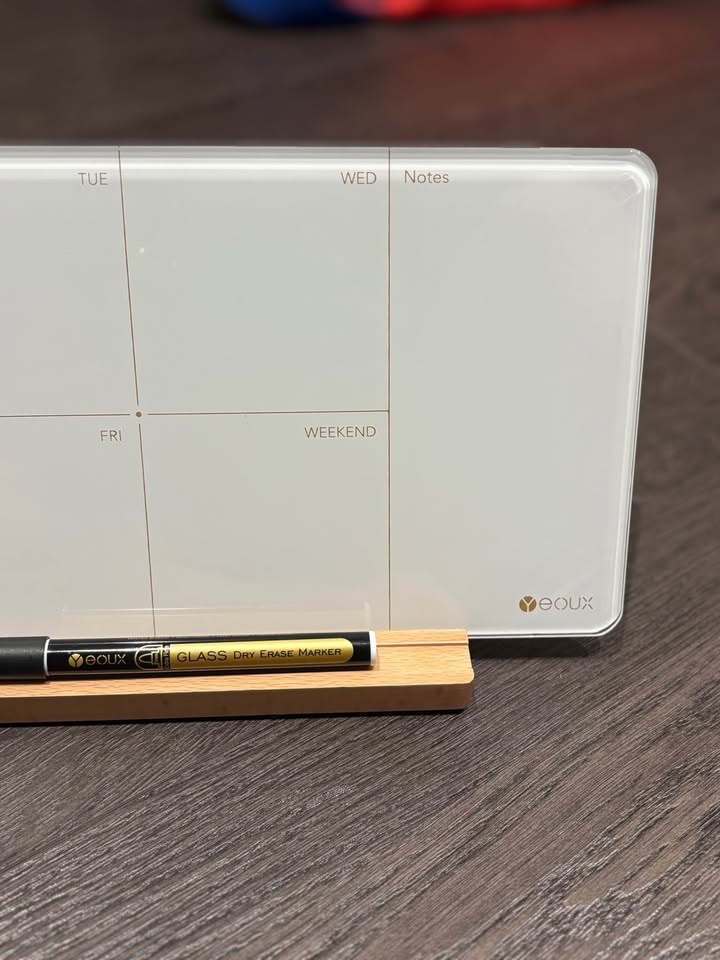 Glass Whiteboard for Desktop Weekly Planner - photo 5
