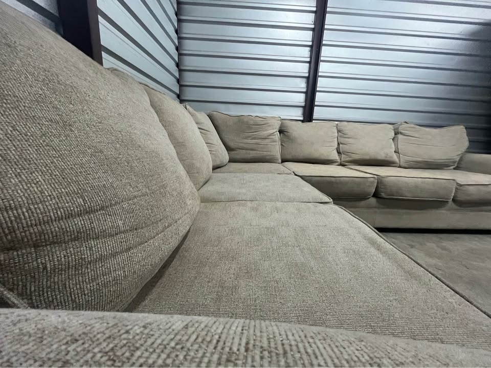 Large light beige sectional