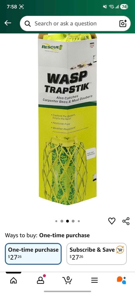 Brand New Rescue Wasp Trapstik Pesticide Free - photo 3