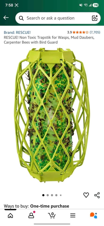 Brand New Rescue Wasp Trapstik Pesticide Free - photo 5