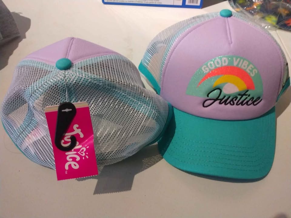 Brand New Justice Summer Baseball Cap Hat Girls