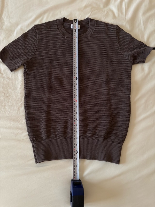 Spier & Mackay Knit T-Shirt in Dark Taupe - photo 4