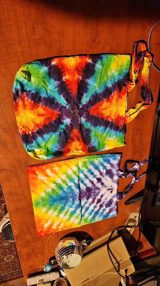 Tie dye sling bags, totes and book bags!