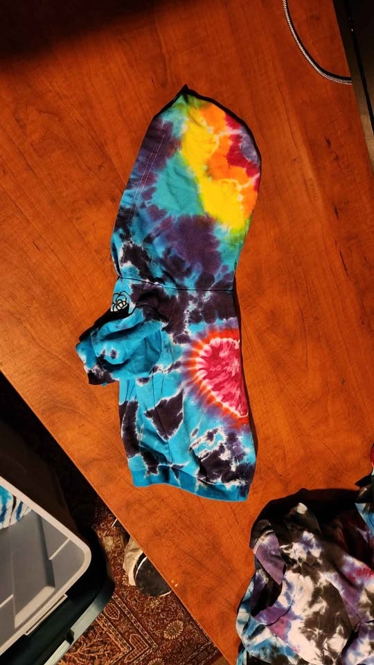 Tie Dye Dog Hoodie (Sizes S-XL) - photo 2