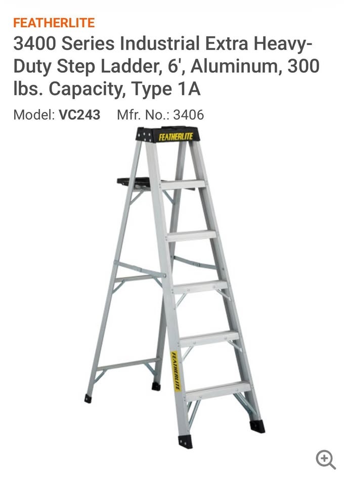 Featherlite Step Ladder Model 3406