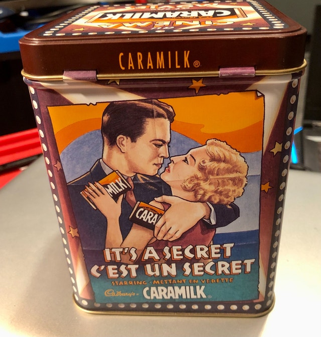 Cadbury Caramilk Empty Tin Box Vintage 1970s Collector’s Hinged - photo 2