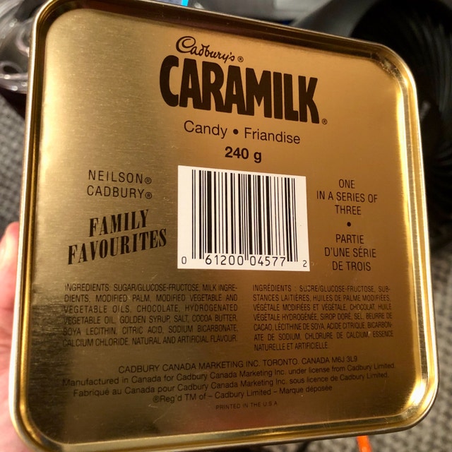 Cadbury Caramilk Empty Tin Box Vintage 1970s Collector’s Hinged - photo 5