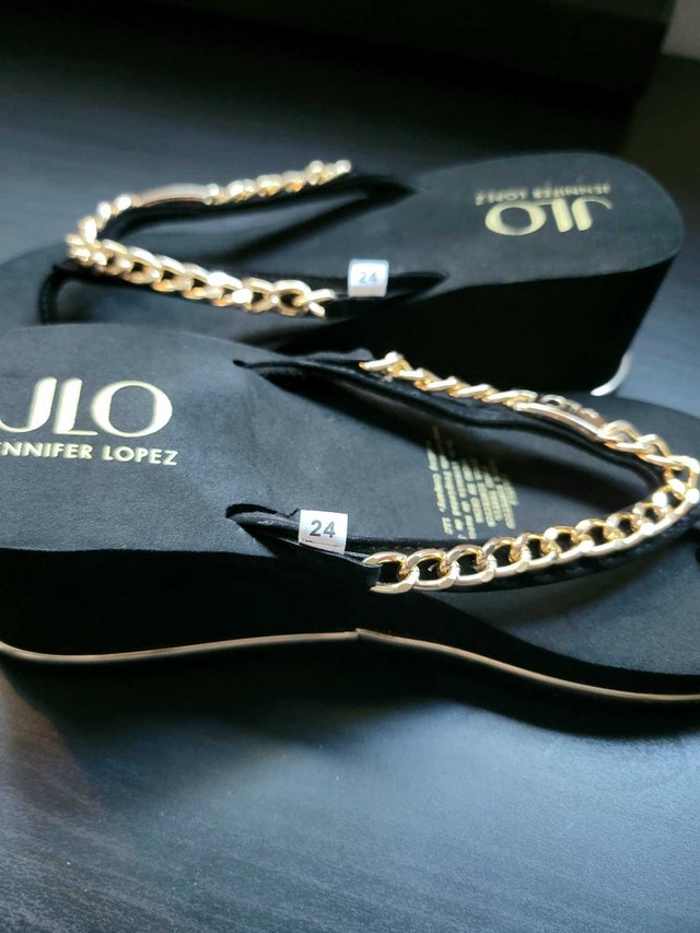 Jennifer Lopez Platform Wedge Flip Flops - photo 2