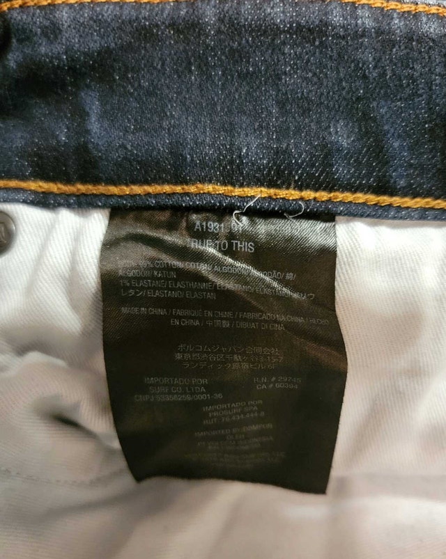 Volcom Vorta Men’s Jeans – Size 36 Slim Straight - photo 4