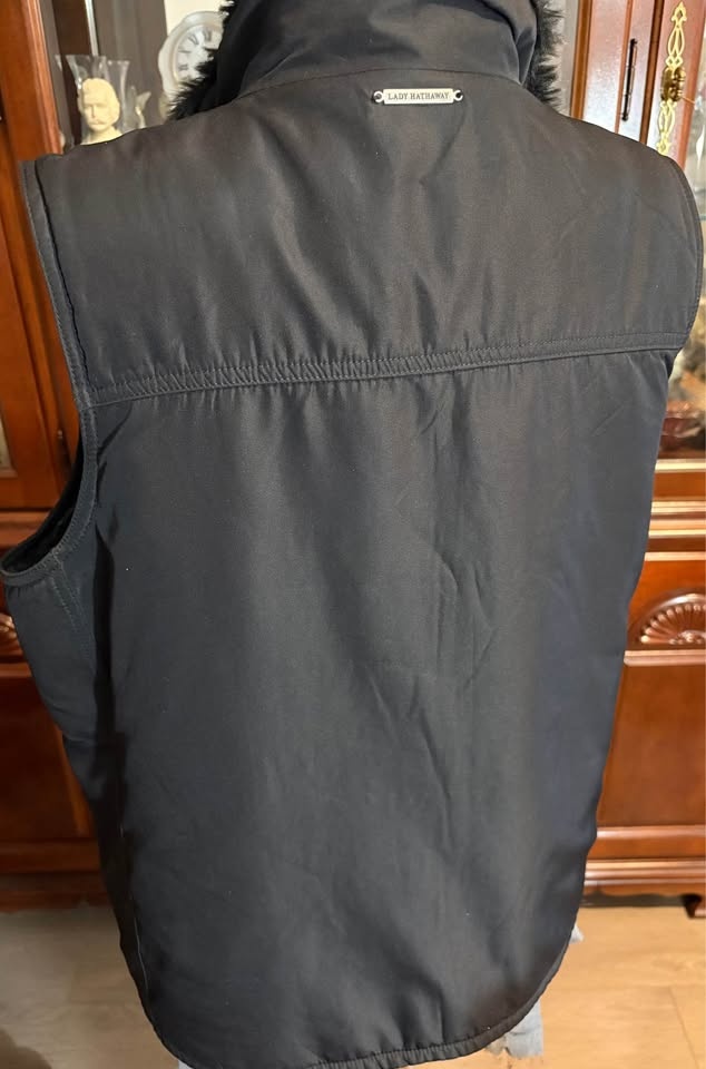 Lady Hathaway Waterproof Wind Breaker Vest - Black, L/XL - photo 3