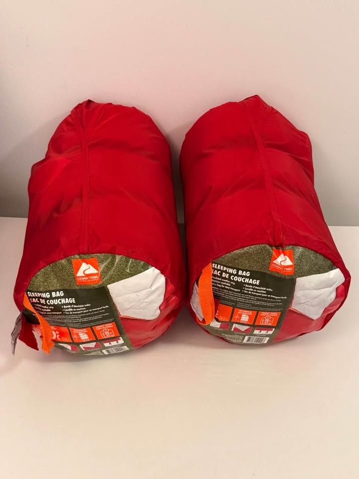 2x Ozark Trail Sleeping Bags (10°C/50°F) + Carry Bags - photo 3