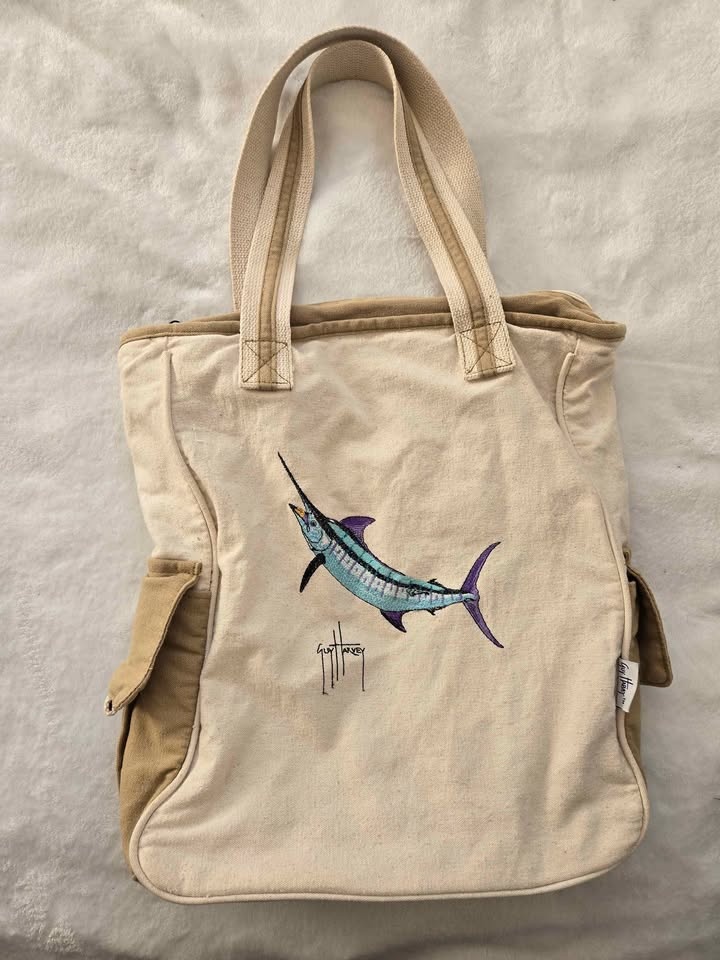 Guy Harvey Canvas Tote Bag