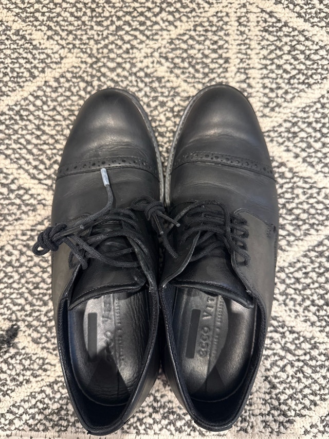 Ecco Vitrus Dress Shoes - Black Leather - Size 39 (US 5-5.5)