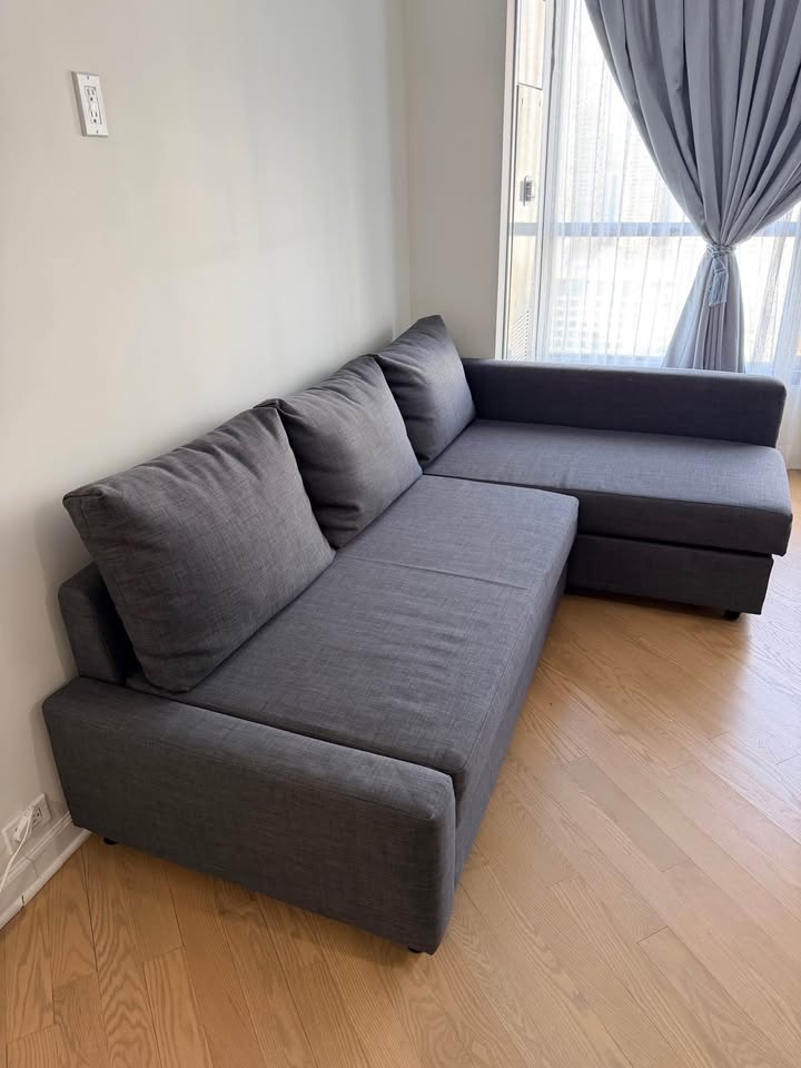 Moving Sale – IKEA FRIHETEN Sleeper Sectional Sofa (Skiftebo dar - photo 2
