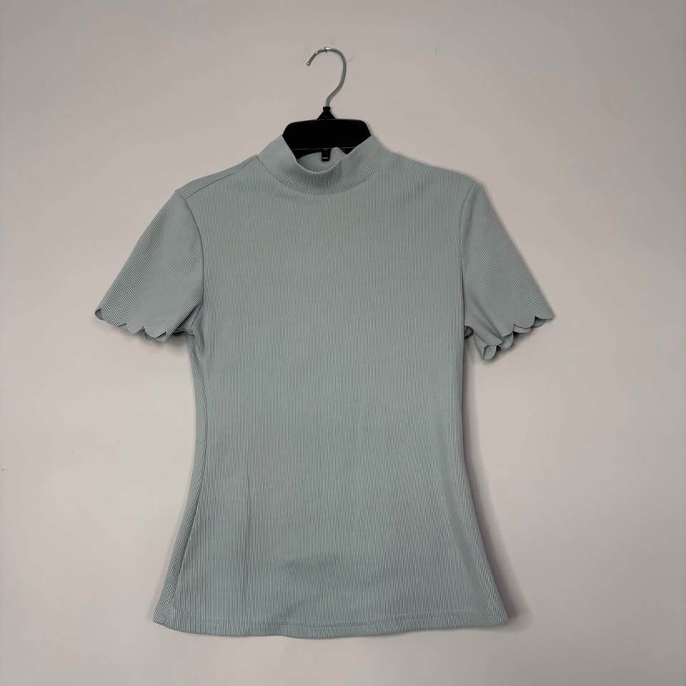 Women's SHEIN Ribbed Mock Neck Top - Size Small