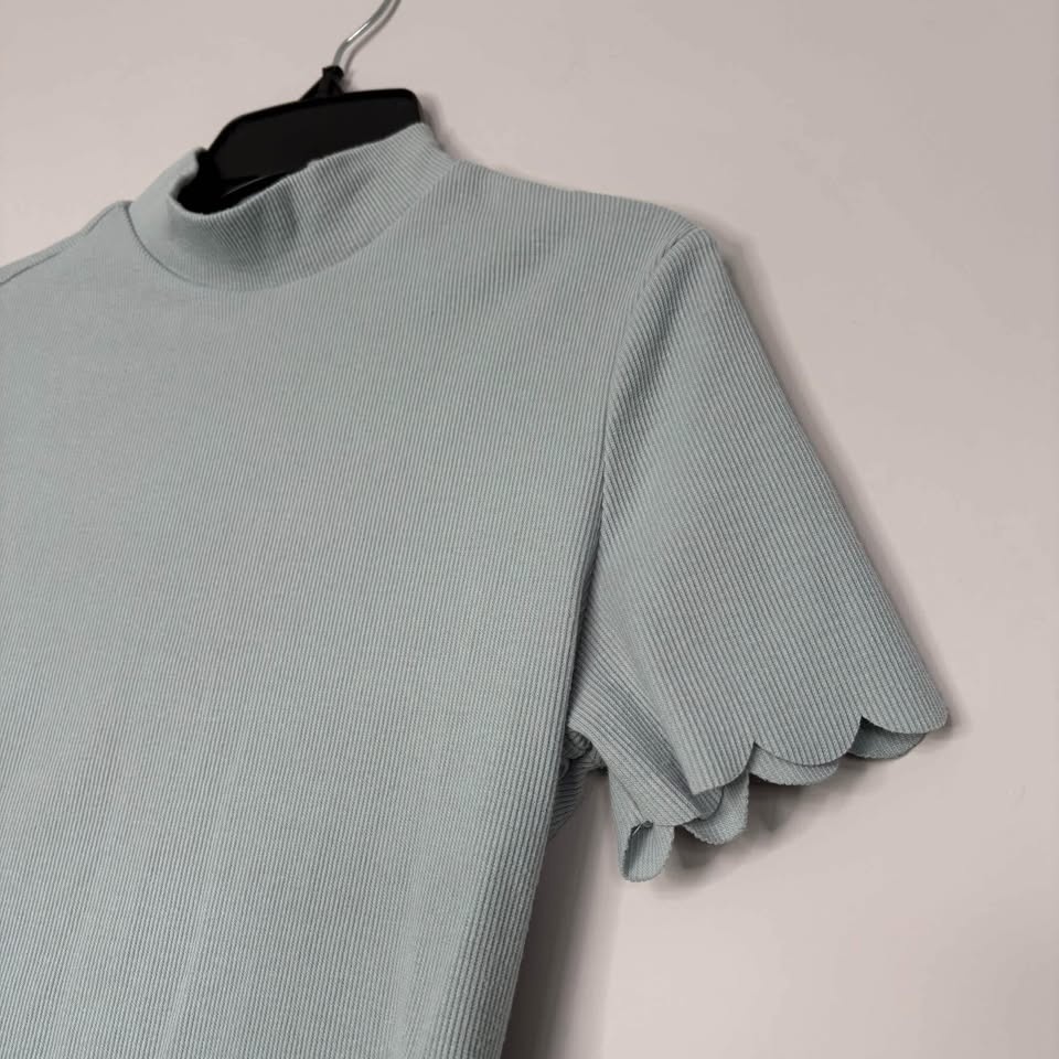 Women's SHEIN Ribbed Mock Neck Top - Size Small - photo 2