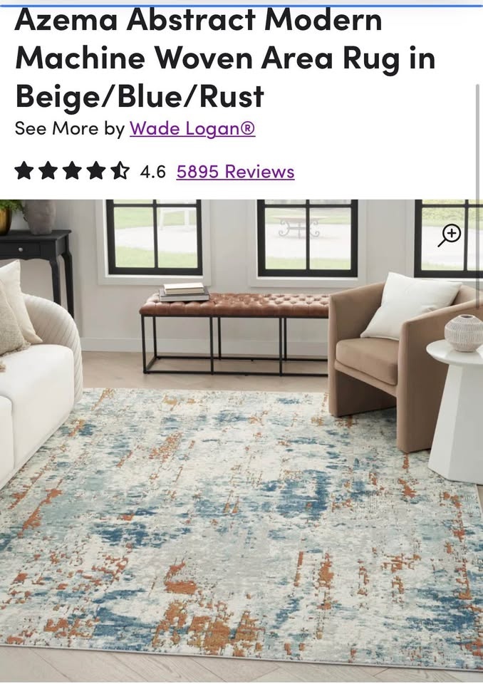 Rug 7'10" by 9'10"