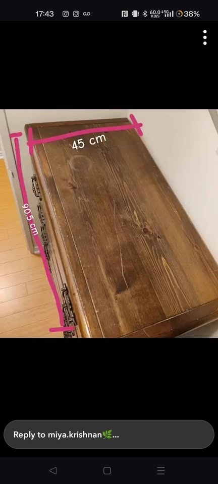 Wood dresser - 5 drawers - photo 2