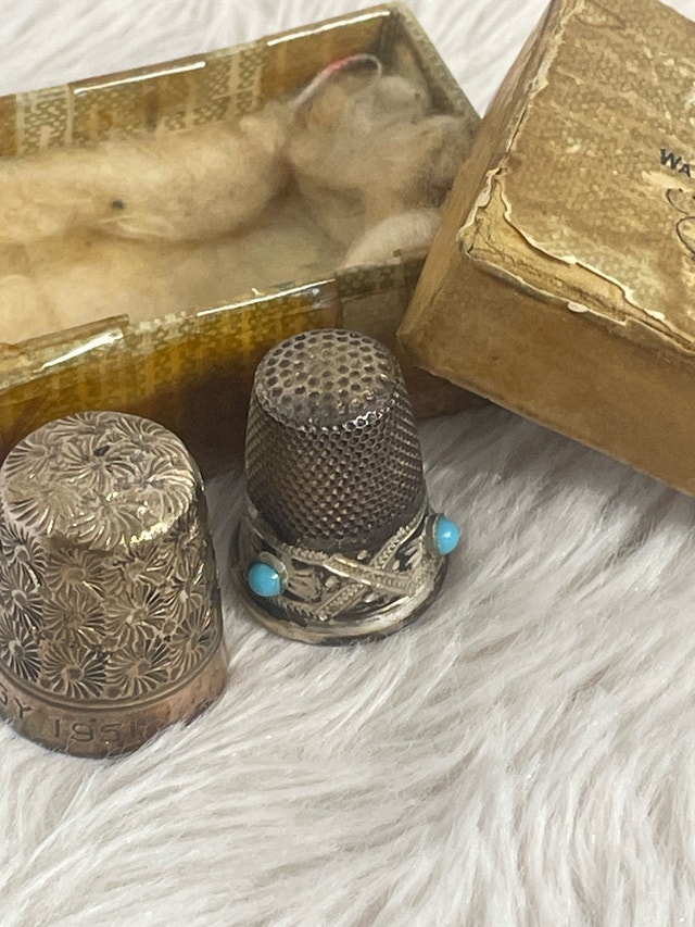 Antique Charles Horner Dorcas Thimbles - Size 3/4
