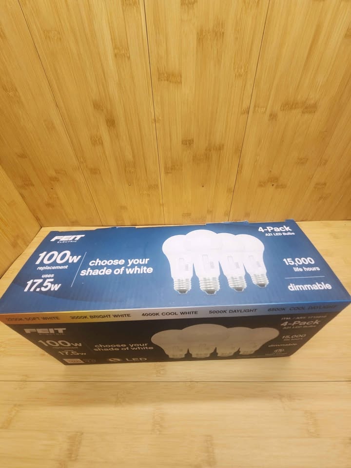 Feit Electric 100W Dimmable LED Bulb Selectable Color (4-Pack) - photo 2