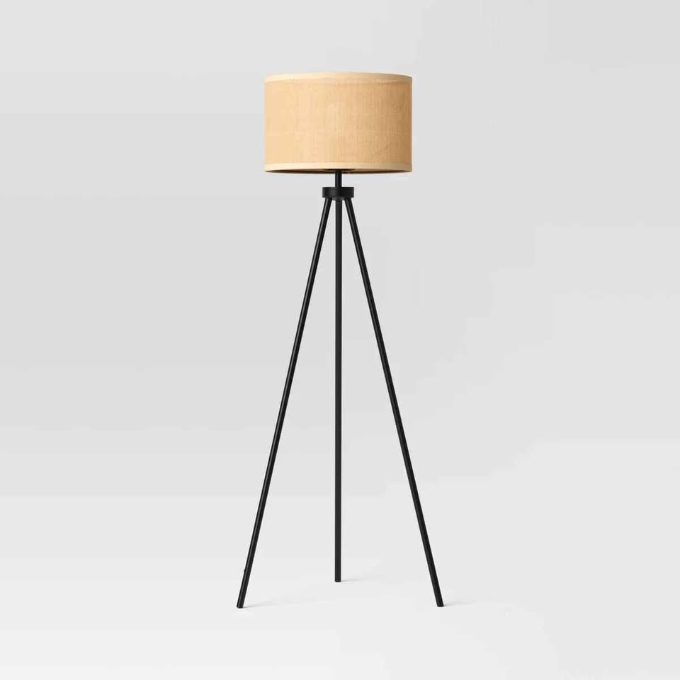 Tripod Floor Lamp with Shade Black - Room Essentials - photo 3