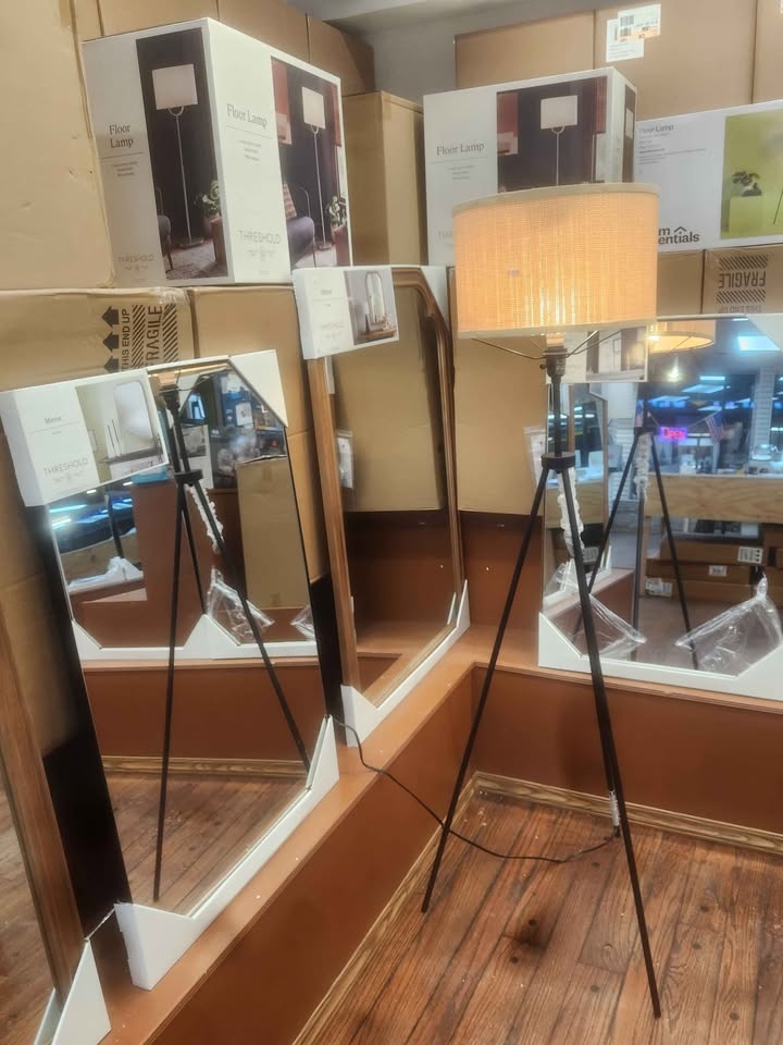 Tripod Floor Lamp with Shade Black - Room Essentials - photo 5