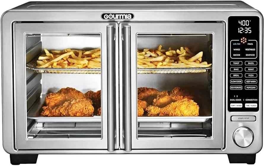 Gourmia XL Digital Air Fryer Toaster Oven French Doors