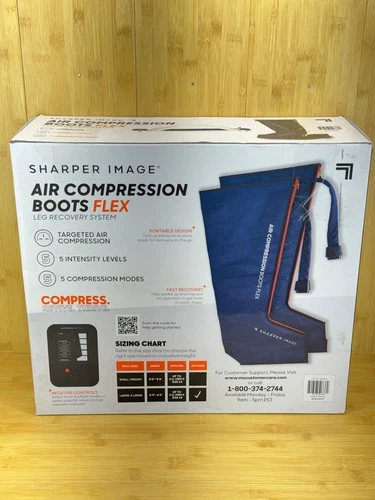 Sharper Image Powerboost Air Compression Leg Massager Boots - photo 4