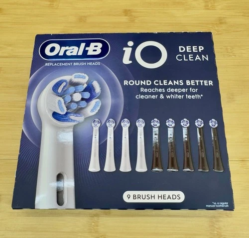 Oral-B IO Deep Clean Replacement Toothbrush Heads - 9 Pack