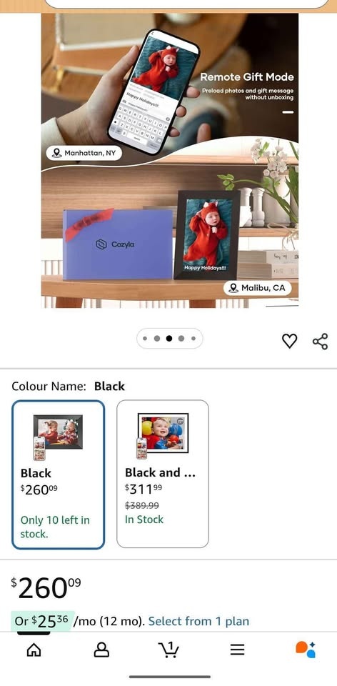 Cozyla Smart Digital Frame 10.1" Unlimited Storage - photo 3