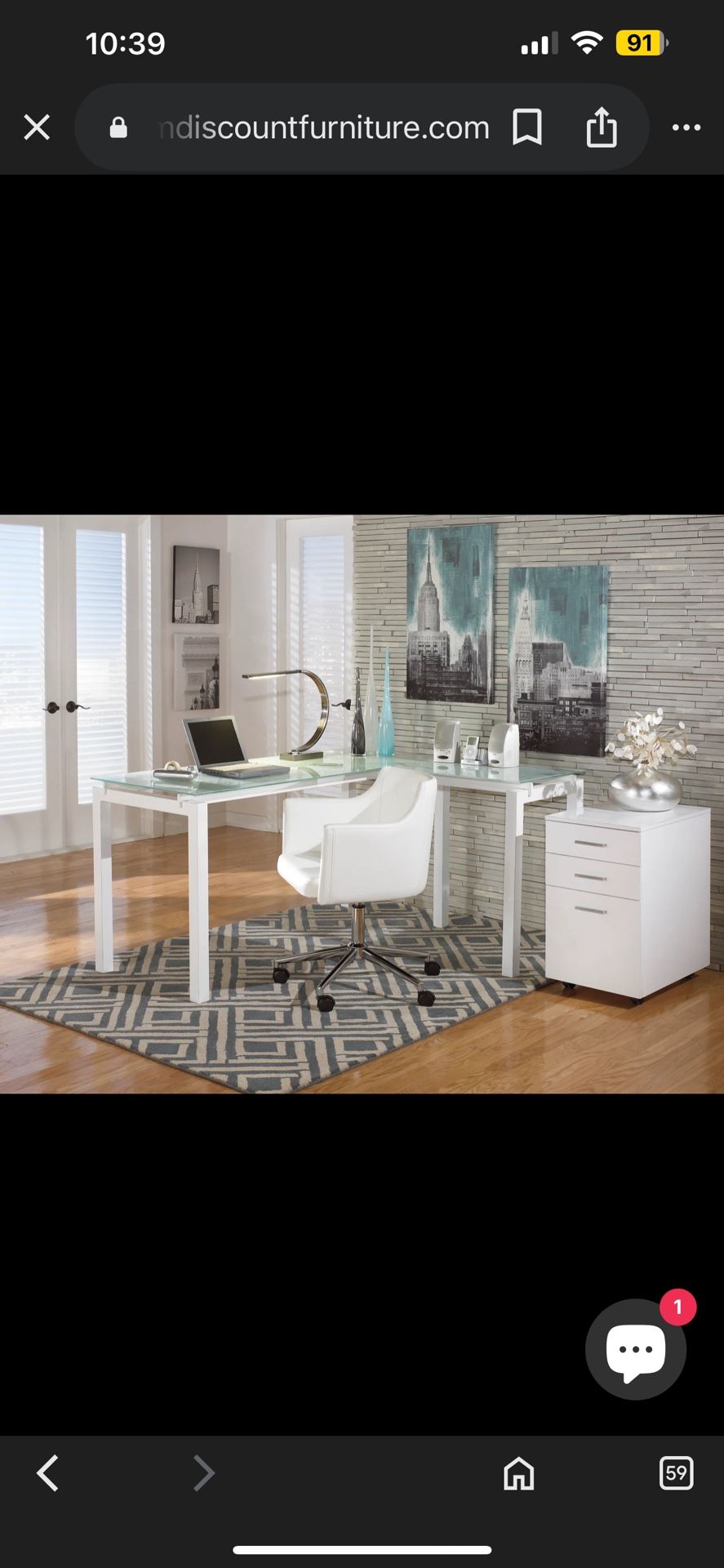 Office Glass Table - photo 2
