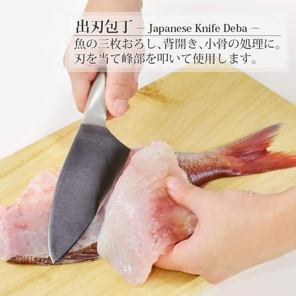 MADE IN JAPAN 180mm Molybdenum Vanadium Stainless Steel Knife - photo 5