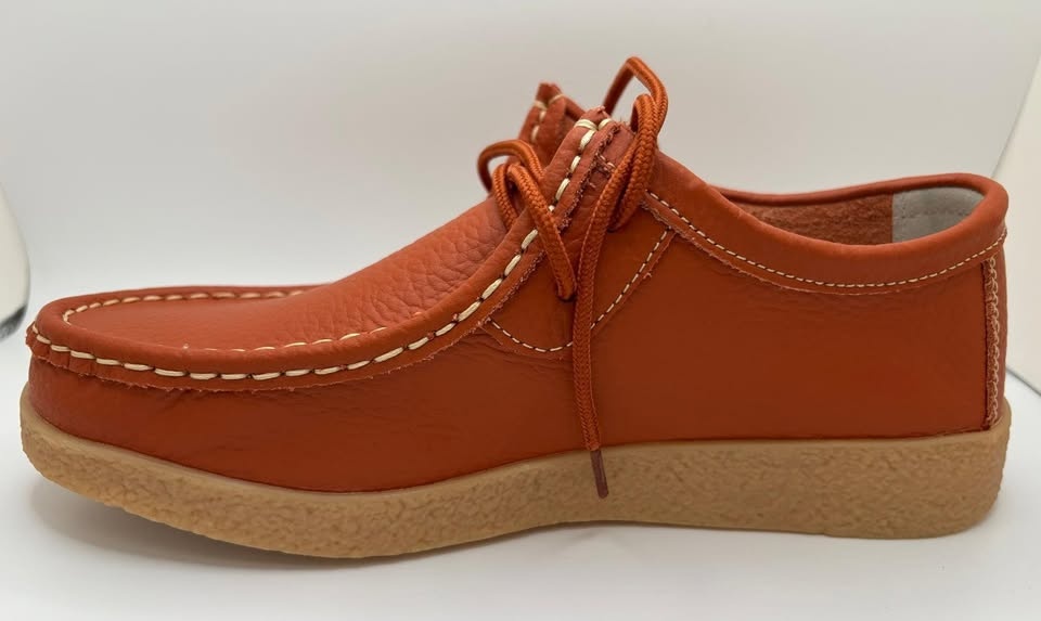 Brand new Melody Cowhide Orange Boots size 7-7.5 - photo 3