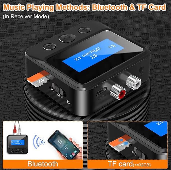Bluetooth Transmitter Receiver for TV, Audio Adapter - photo 3