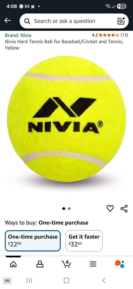 Hard Tennis Ball for Baseball/Cricket