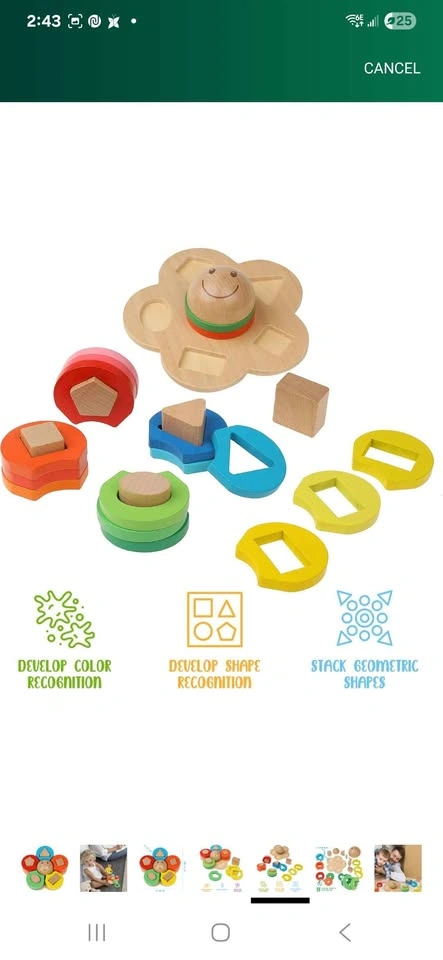 Boxiki Kids Wooden Stacking Toys - photo 3