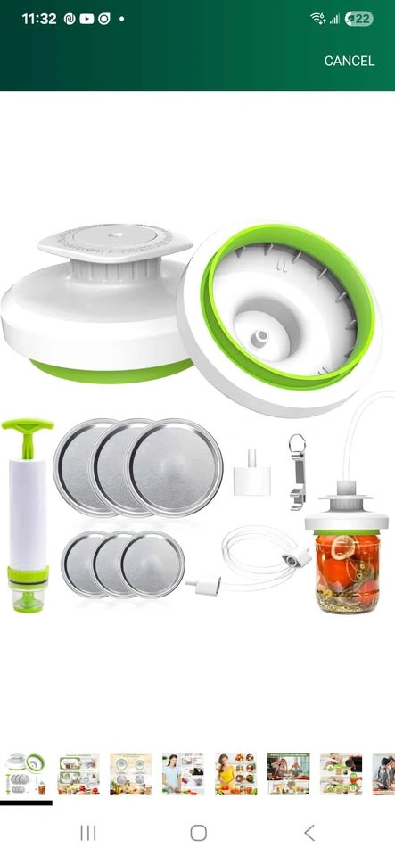 Mason Jar Vacuum Sealer Kit - photo 3