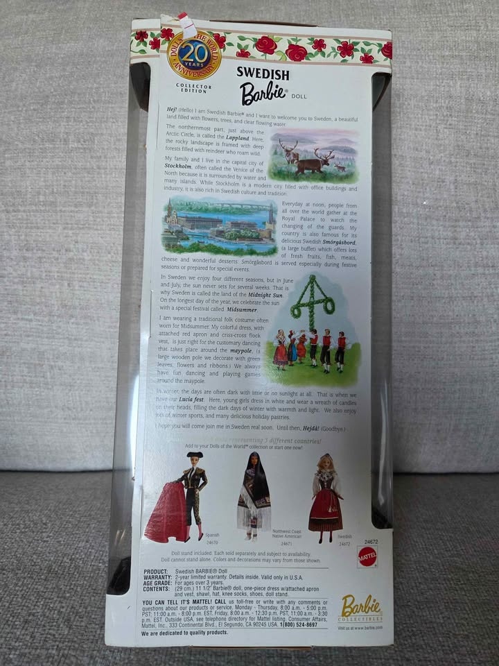 Swedish Barbie Doll - 1999 20th Anniversary - photo 2