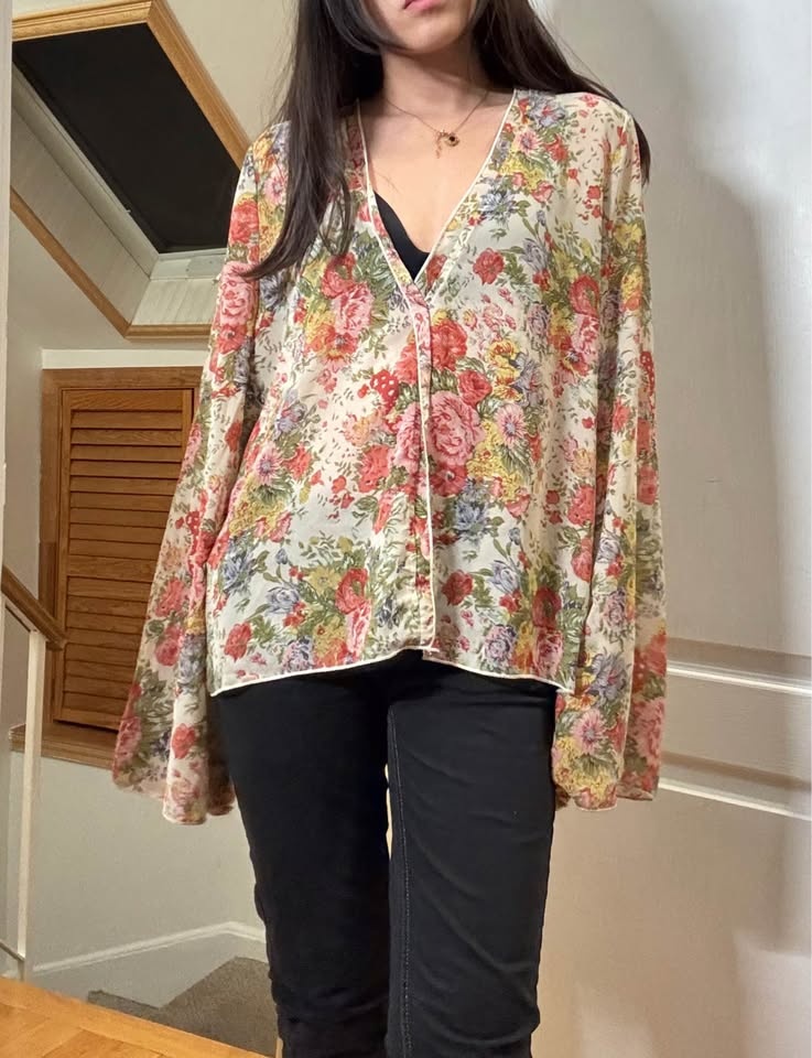 Floral blouse XL