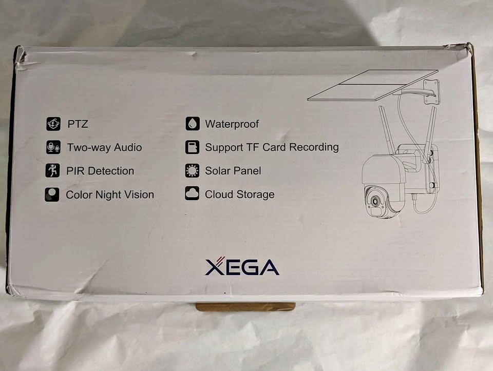 Xega 4G LTE Solar Security Camera – 2K HD, Color Night Vision (O