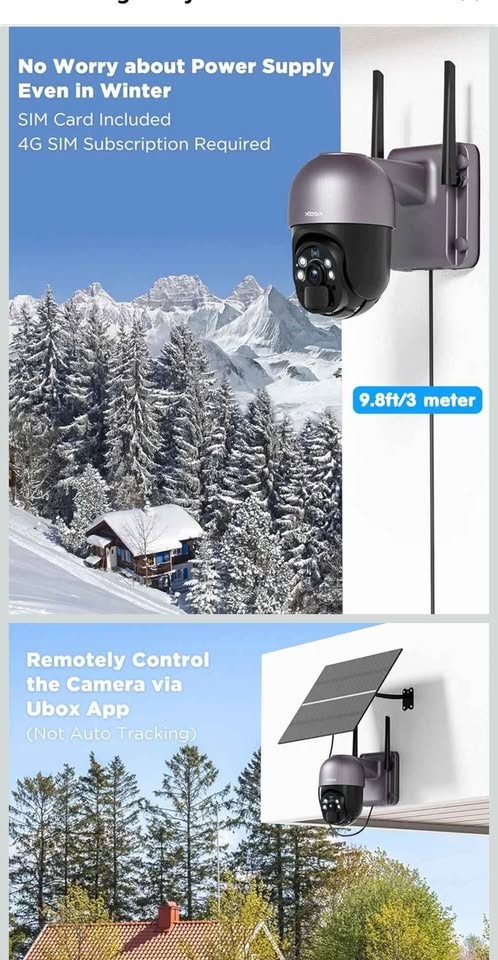 Xega 4G LTE Solar Security Camera – 2K HD, Color Night Vision (O - photo 4