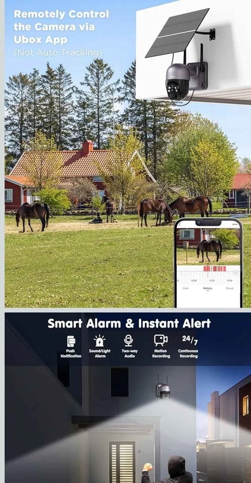 Xega 4G LTE Solar Security Camera – 2K HD, Color Night Vision (O - photo 5