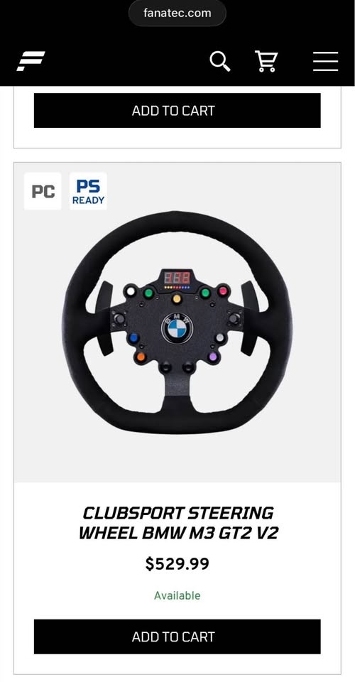 Fanatec BMW M3 GT2 V2 Steering Wheel - photo 5