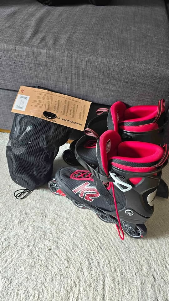 K2 Inline Skates - Size 11 + Protective Gear